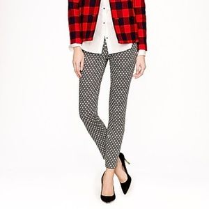 J. Crew Cropped Minnie Pant - Diamond Print
